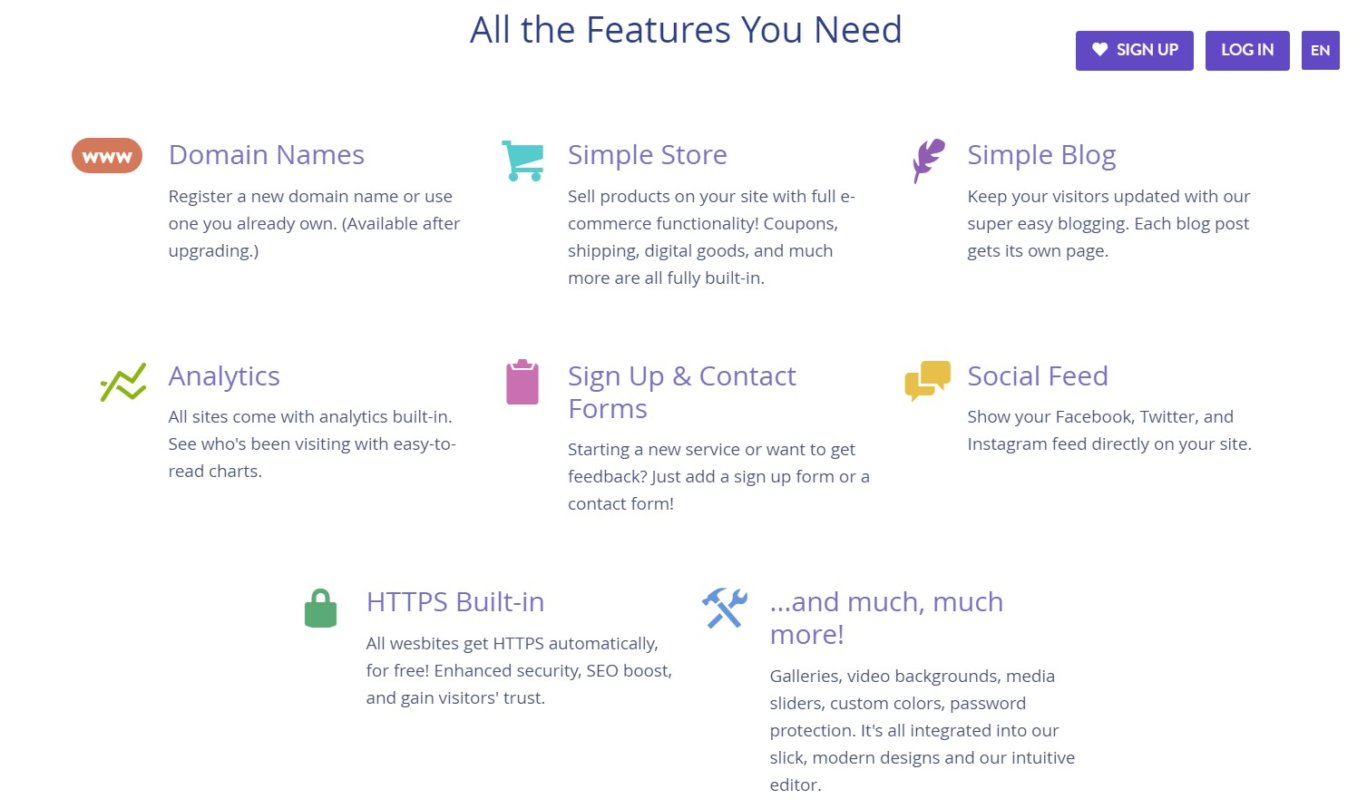 Strikingly Site Features Strikingly Site Features